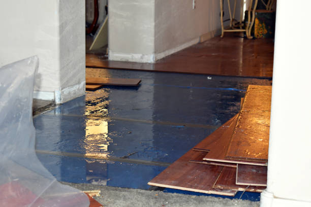 Professional Burst Pipe Cleanup technician working in Conesville, OH
